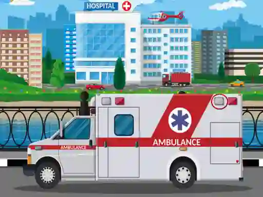 Žaidimas Ambulance Trucks Differences internete