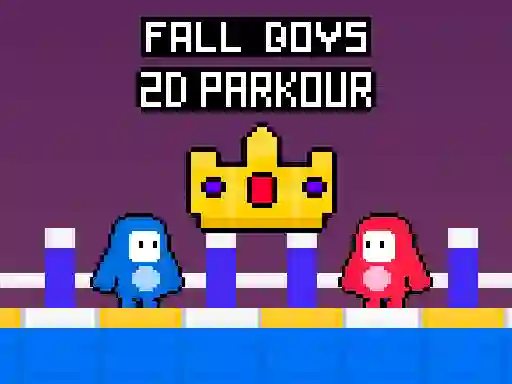 Žaidimas Fall Boys 2D Parkour internete