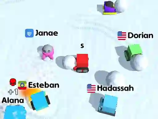 Žaidimas Snow War.io internete