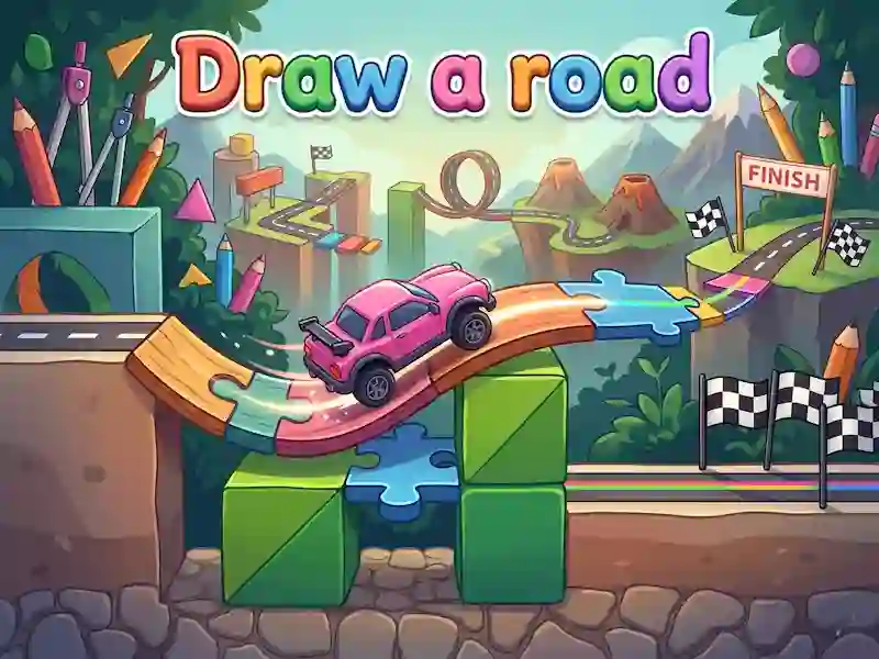 Žaidimas Draw a road internete