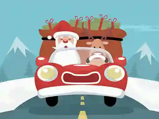 Žaidimas Santa Giving Presents Jigsaw internete