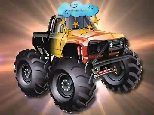 Žaidimas Cartoon Trucks Hidden Stars internete