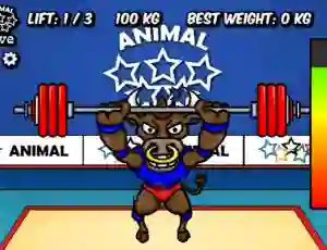 Žaidimas Animal Olympics Weight Lifting internete