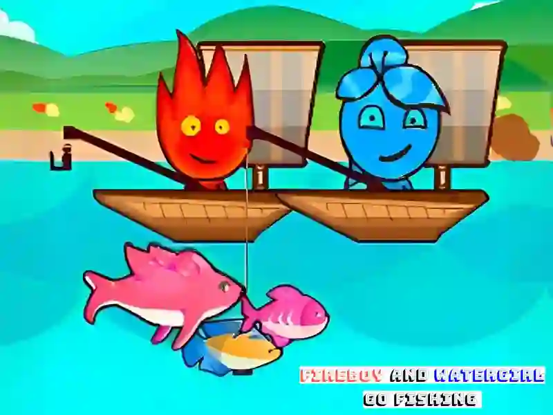 Žaidimas FireBoy And WaterGirl Go Fishing internete