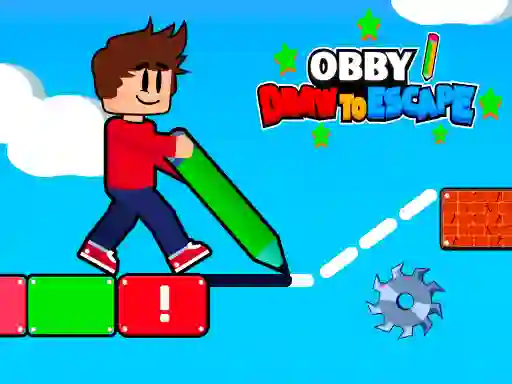 Žaidimas Obby Draw to Escape internete