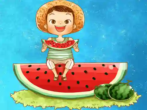 Žaidimas Watermelon and Drinks Puzzle internete