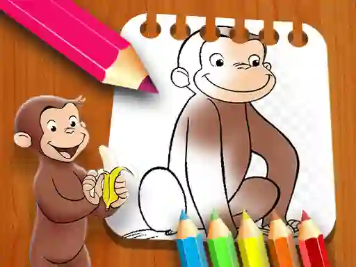 Žaidimas Curious George Coloring Book internete