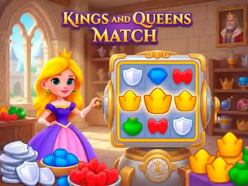 Žaidimas Kings and Queens Match internete