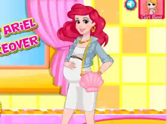 Žaidimas Pregnant Ariel Real Makeover internete