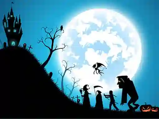 Žaidimas Happy Halloween Jigsaw internete