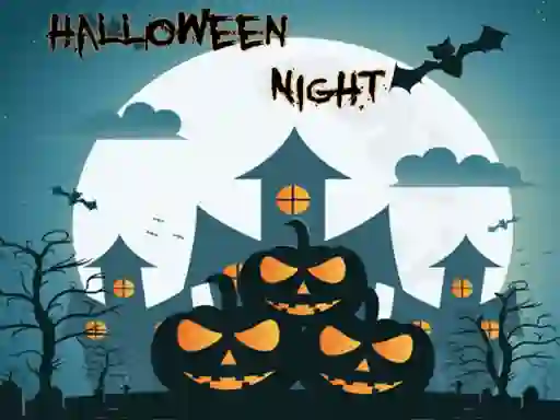 Žaidimas Halloween Night Jigsaw internete