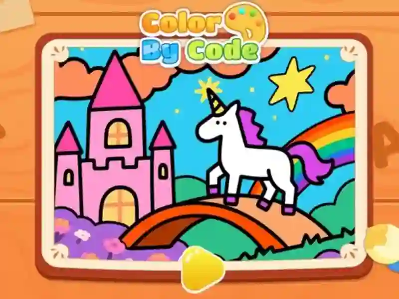 Žaidimas Color By Code: Rainbow Unicorn internete