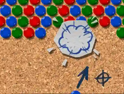 Žaidimas Pinboard Bubble Shooter internete