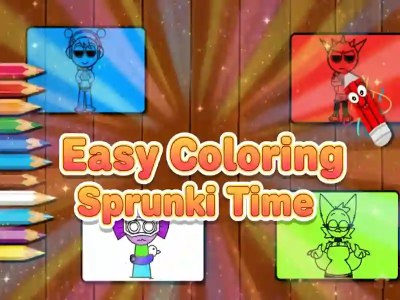 Žaidimas Easy Coloring Sprunki Time internete