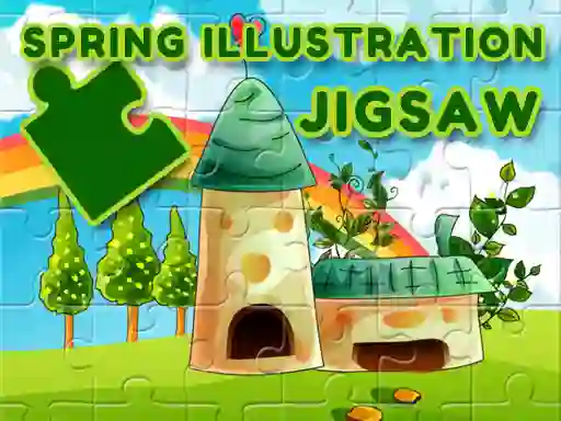 Žaidimas Spring Illustration Jigsaw internete