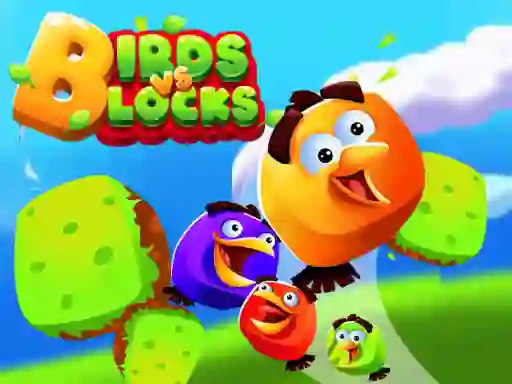 Žaidimas Birds vs Blocks internete