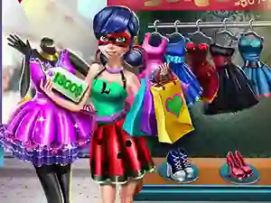 Žaidimas Dotted girl realife shopping internete