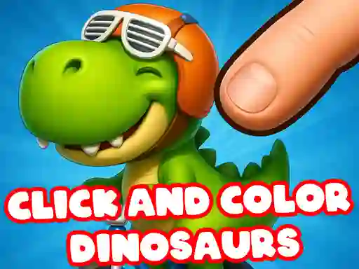 Žaidimas Click And Colors Dinosaurs internete