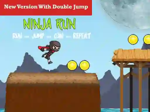 Žaidimas Ninja Run Double Jump internete
