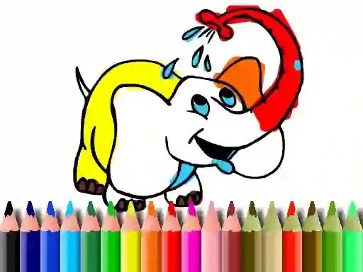 Žaidimas Back To School: Elephant coloring internete