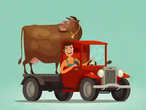 Žaidimas Cute Trucks For Kids Coloring internete