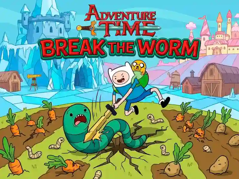 Žaidimas Adventure Time Break the Worm internete