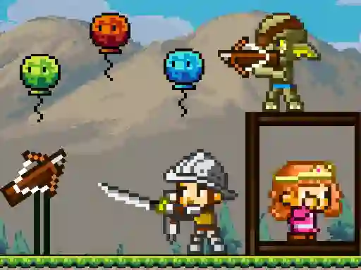 Žaidimas Pixel Archer Save The Princess internete