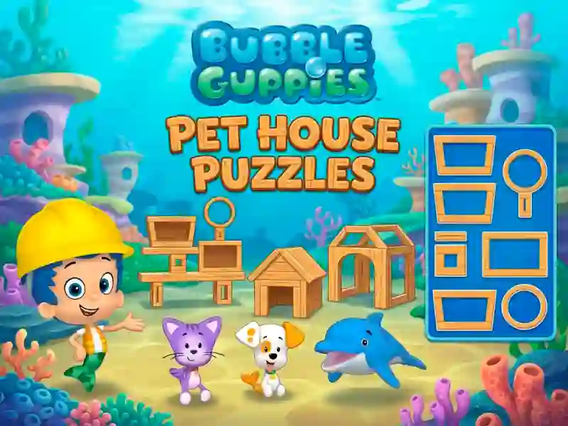 Žaidimas Bubble Guppies Pet House Puzzles internete