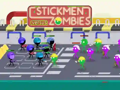 Žaidimas Stickmen Versus Zombies internete