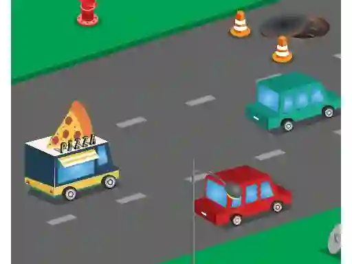 Žaidimas Food Rush Traffic internete