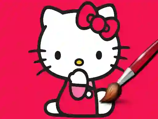 Žaidimas Easy Coloring Kitty internete
