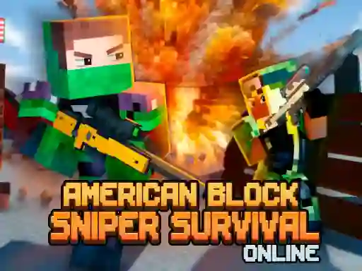Žaidimas American Block Sniper Survival Online internete