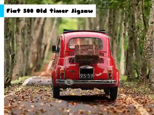 Žaidimas Fiat 500 Old Timer Jigsaw internete