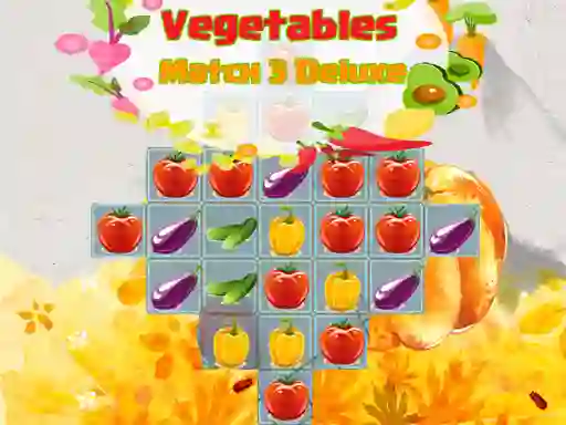 Žaidimas Vegetables Match 3 Deluxe internete