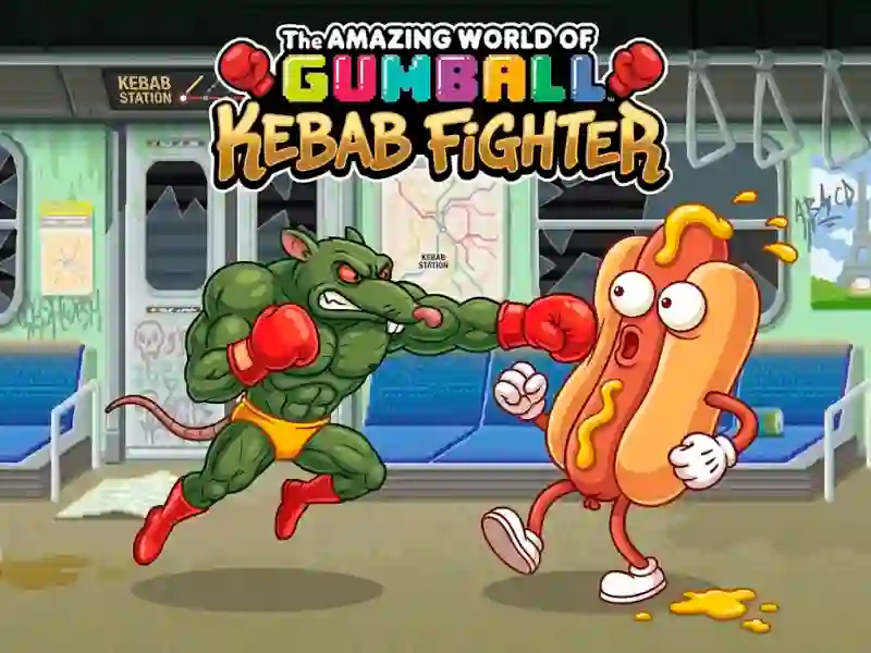 Žaidimas The Amazing World of Gumball Kebab Fighter internete