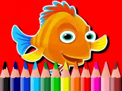 Žaidimas Back To School: Fish Coloring Book internete
