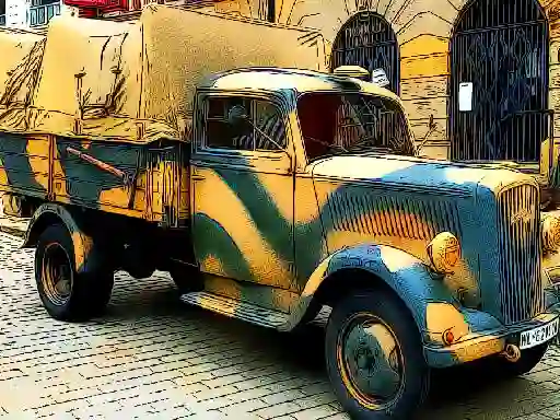 Žaidimas Army Trucks Jigsaw internete