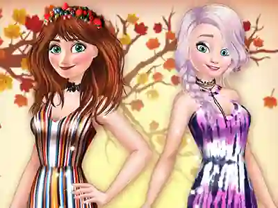 Žaidimas Princesses BFFs Fall Party internete