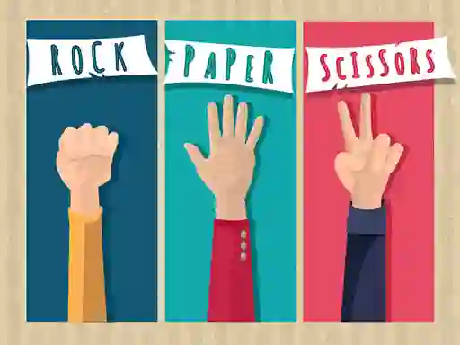 Žaidimas Rock Paper Scissors internete