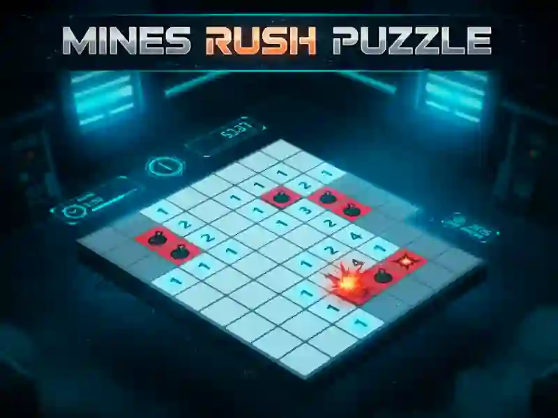 Žaidimas Mines Rush Puzzle internete