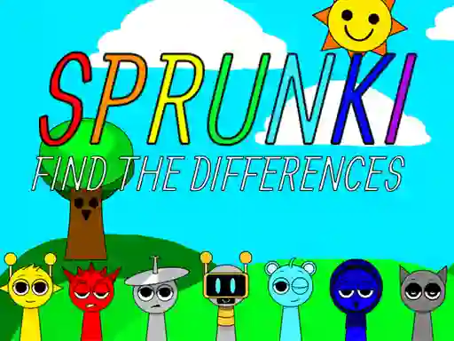 Žaidimas Sprunki Find The Differences internete