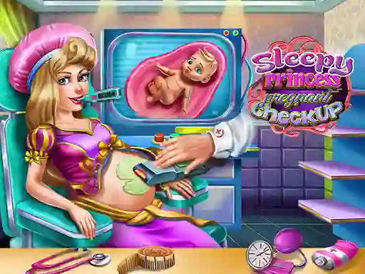Žaidimas Sleepy Princess Pregnant Check Up internete