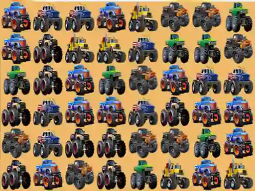 Žaidimas Monsters Trucks Match 3 internete