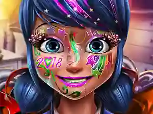 Žaidimas Dotted girl new year makeup internete