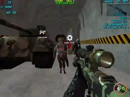 Žaidimas Zombie Apocalypse Bunker Survival Z internete