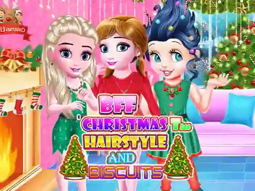 Žaidimas BFF Christmas Tree Hairstyle and Biscuits internete