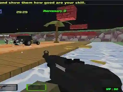 Žaidimas Blocky Combat Strike Zombie Multiplayer internete