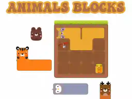 Žaidimas Animals Blocks internete