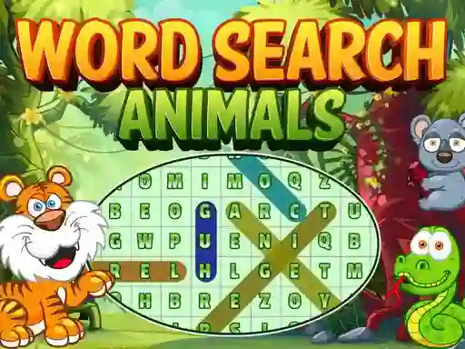 Žaidimas Word Search Animals internete