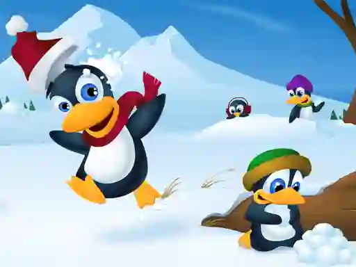 Žaidimas Cute Penguin Slide internete